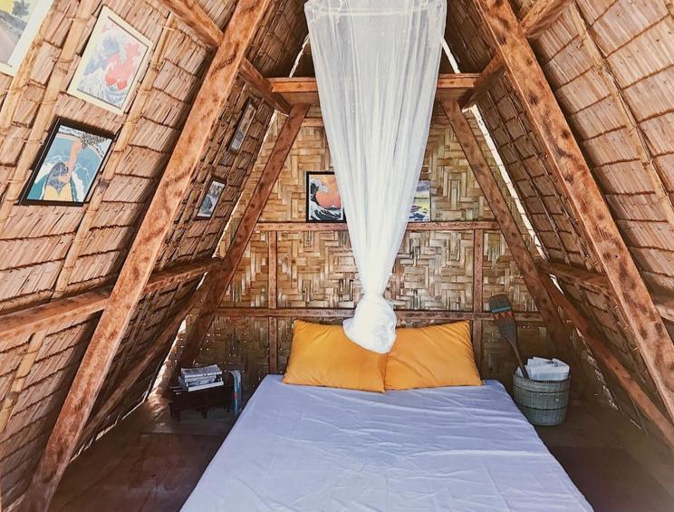 "Triangle Hut" Camp Fuego Siargao Otel Catangnan Dış mekan fotoğraf